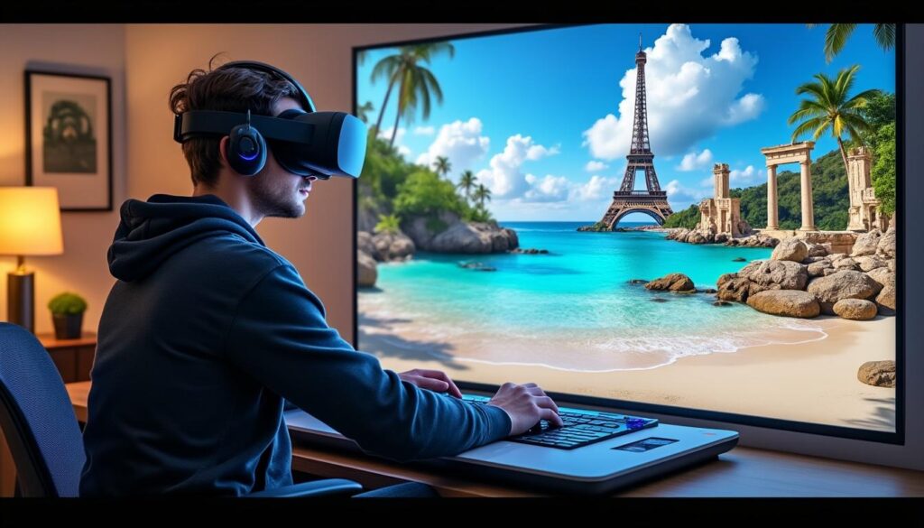 découvrez comment le métavers révolutionne notre conception du voyage. explorez des destinations autrement inaccessibles sans quitter votre domicile et plongez dans une expérience immersive qui questionne notre façon de nous évader. peut-on réellement voyager depuis chez soi ?