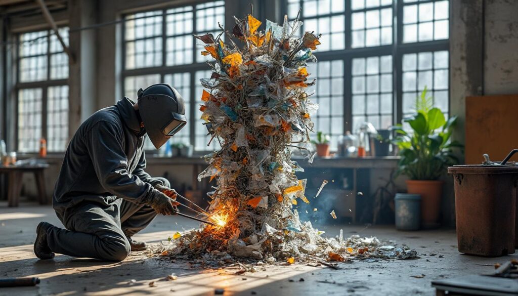 découvrez comment l'utilisation de matériaux recyclés transforme et enrichit l'art contemporain, offrant une nouvelle dimension éco-responsable aux créations artistiques.